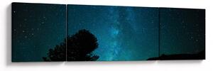 Obraz noční oblohy s hvězdami (170x50 cm)