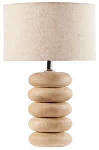 Stolní lampa BETWA Mangové dřevo Světle hnědá
