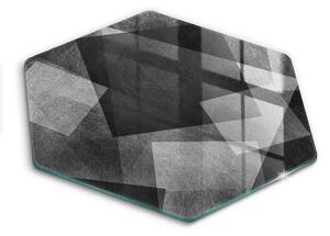 Skleněné krájecí prkénko Geometrické abstrakce