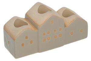 Svícen Hauses 13x5x7cm beige