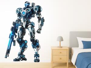 Ultra robot textilní přelepitelná samolepka na zeď arch 31 x 47 cm