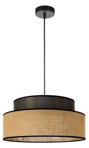 Lustr na lanku BOHO 1xE27/60W/230V pr. 40 cm hnědá/béžová