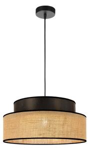 Lustr na lanku BOHO 1xE27/60W/230V pr. 40 cm hnědá/béžová