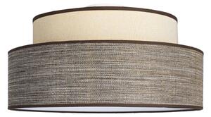 Stropní svítidlo GRACE 1xE27/60W/230V pr. 40 cm krémová/hnědá