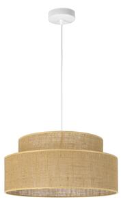 Lustr na lanku BOHO 1xE27/60W/230V pr. 40 cm béžová