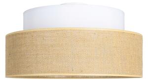 Stropní svítidlo BOHO 1xE27/60W/230V pr. 40 cm bílá/béžová