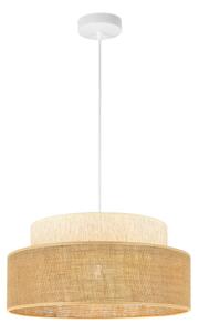 Lustr na lanku BOHO 1xE27/60W/230V pr. 40 cm krémová/béžová