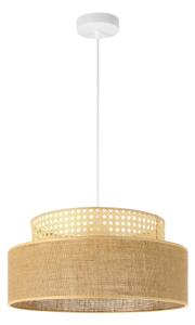 Lustr na lanku BOHO 1xE27/60W/230V pr. 40 cm ratan