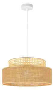 Lustr na lanku BOHO 1xE27/60W/230V pr. 40 cm ratan