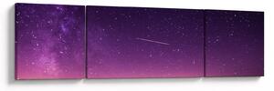 Obraz oblohy s padající hvězdou (170x50 cm)