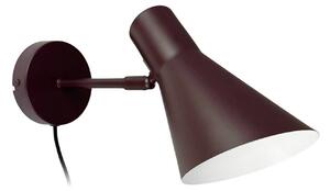 Dyberg Larsen Nástěnné světlo DL12, hnědé, kabel, E27, kov, Hnědá / rez, Obývací pokoj / jídelna, kov, Skandinávský