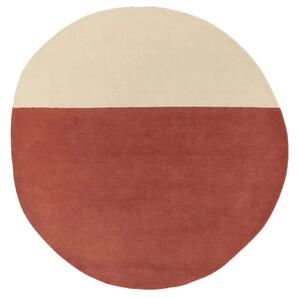 Nanimarquina Kulatý koberec Pearl Round, vlněný Barva: Béžová a černá, Rozměr: 150x148 cm