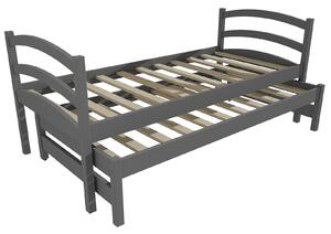 Vomaks Dětská postel s výsuvnou přistýlkou DPV 016 Rozměr: 80 x 180 cm, Barva: barva růžová