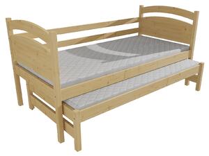 Vomaks Dětská postel s výsuvnou přistýlkou DPV 019 Rozměr: 80 x 180 cm, Barva: barva modrá