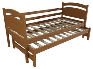 Vomaks Dětská postel s výsuvnou přistýlkou DPV 019 Rozměr: 80 x 180 cm, Barva: moření dub