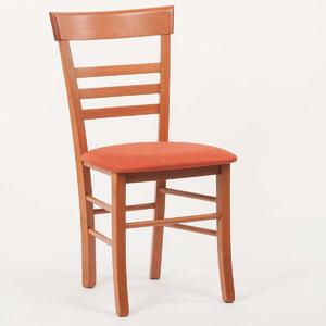 Stima Židle SIENA s čalouněným sedákem Odstín: Třešeň, Látky: LUX terracotta 10
