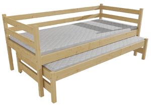 Vomaks Dětská postel s výsuvnou přistýlkou DPV 021 Rozměr: 80 x 180 cm, Barva: barva modrá