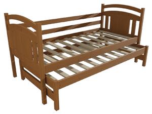Vomaks Dětská postel s výsuvnou přistýlkou DPV 022 Rozměr: 80 x 180 cm, Barva: barva modrá