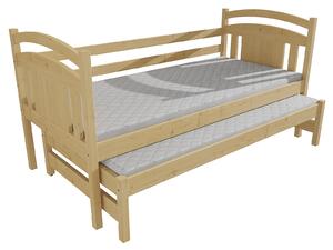 Vomaks Dětská postel s výsuvnou přistýlkou DPV 022 Rozměr: 80 x 180 cm, Barva: barva modrá