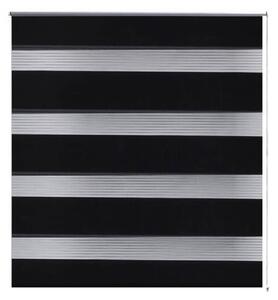 Roleta den a noc / Zebra / Twinroll 70x120 cm černá