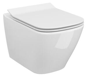 Cersanit S701-405-ECO - Závěsné WC s prkénkem CITY keramika/bílá