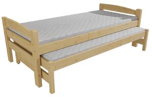 Vomaks Dětská postel s výsuvnou přistýlkou DPV 024 Rozměr: 80 x 180 cm, Barva: barva modrá