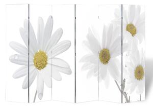 Skládací paraván 217 x 170 cm květina