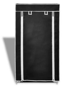 Látkový botník uzavíratelný 58 x 28 x 106 cm černý