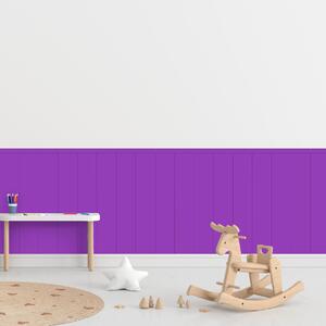 PIPPER. Textilní samolepící tapeta - Obdélník - Fialová barva Barva: Tmavá, Velikost: 80cm