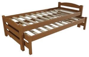 Vomaks Dětská postel s výsuvnou přistýlkou DPV 025 Rozměr: 80 x 180 cm, Barva: barva růžová