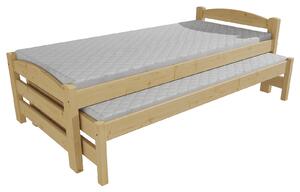 Vomaks Dětská postel s výsuvnou přistýlkou DPV 025 Rozměr: 80 x 180 cm, Barva: barva bílá