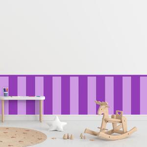 PIPPER. Textilní samolepící tapeta - Obdélník - Fialová barva Barva: Kombinace, Velikost: 60cm