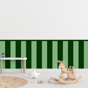 PIPPER. Textilní samolepící tapeta - Obdélník - Lahvově zelená barva Barva: Kombinace, Velikost: 80cm
