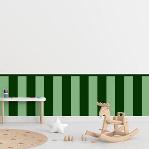 PIPPER. Textilní samolepící tapeta - Obdélník - Lahvově zelená barva Barva: Kombinace, Velikost: 60cm