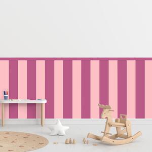 PIPPER. Textilní samolepící tapeta - Obdélník -Bonbónově růžová barva Barva: Kombinace, Velikost: 100cm