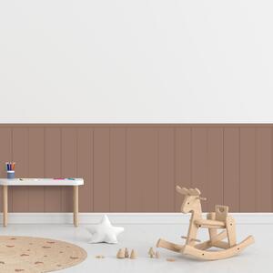 PIPPER. Textilní samolepící tapeta - Obdélník - Hnědá barva Barva: Tmavá, Velikost: 80cm