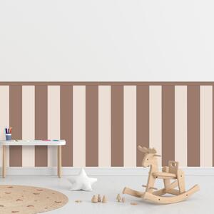 PIPPER. Textilní samolepící tapeta - Obdélník - Hnědá barva Barva: Kombinace, Velikost: 100cm