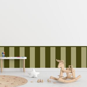 PIPPER. Textilní samolepící tapeta - Obdélník - Khaki barva Barva: Kombinace, Velikost: 60cm