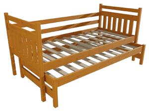 Vomaks Dětská postel s výsuvnou přistýlkou DPV 029 Rozměr: 80 x 180 cm, Barva: barva růžová