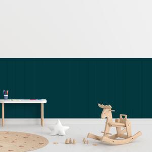 PIPPER. Textilní samolepící tapeta - Obdélník - Modrozelená barva Barva: Tmavá, Velikost: 100cm
