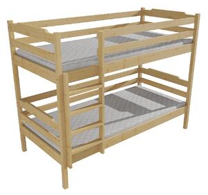 Vomaks Patrová postel PP 012 Rozměr: 80 x 180 cm, Barva: moření ořech, Prostor mezi lůžky: 80 cm