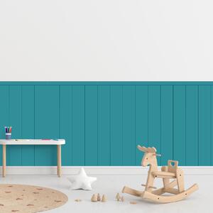 PIPPER. Textilní samolepící tapeta - Obdélník - Modrozelená barva Barva: Bledá, Velikost: 100cm
