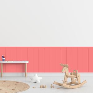 PIPPER. Textilní samolepící tapeta - Obdélník - Růžová barva Barva: Tmavá, Velikost: 60cm