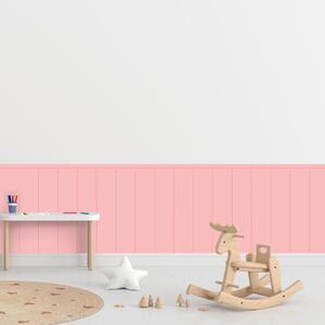 PIPPER. Textilní samolepící tapeta - Obdélník - Růžová barva Barva: Bledá, Velikost: 60cm