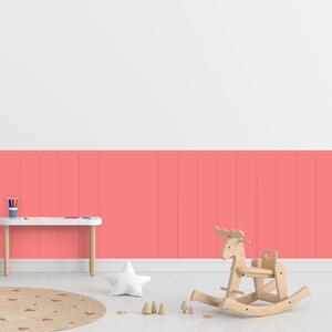 PIPPER. Textilní samolepící tapeta - Obdélník - Růžová barva Barva: Tmavá, Velikost: 80cm