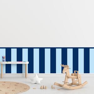 PIPPER. Textilní samolepící tapeta - Obdélník - Námořnická modrá barva Barva: Kombinace, Velikost: 60cm