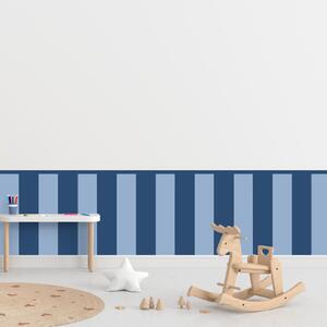 PIPPER. Textilní samolepící tapeta - Obdélník - Tmavě modrá barva Barva: Kombinace, Velikost: 60cm