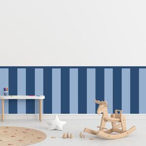 PIPPER. Textilní samolepící tapeta - Obdélník - Tmavě modrá barva Barva: Kombinace, Velikost: 80cm