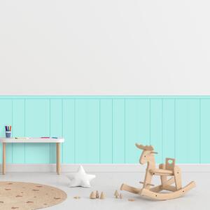 PIPPER. Textilní samolepící tapeta - Obdélník - Tyrkysová barva Barva: Bledá, Velikost: 80cm