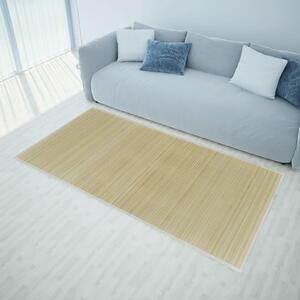 Obdélníková přirozeně zbarvená bambusová rohož / koberec 120 x 180 cm